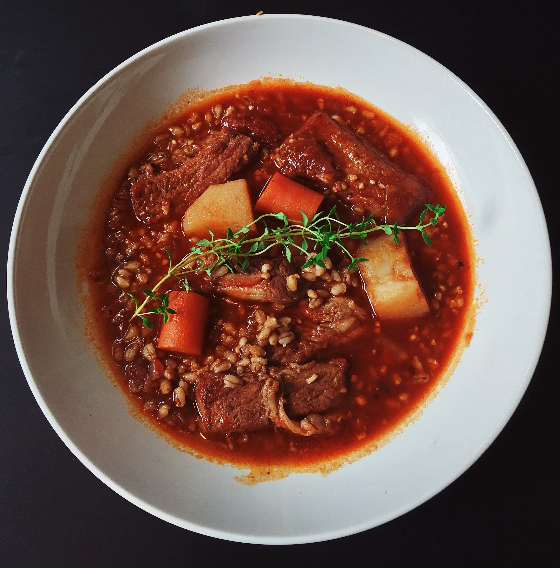 Beef & Barley Stew 
