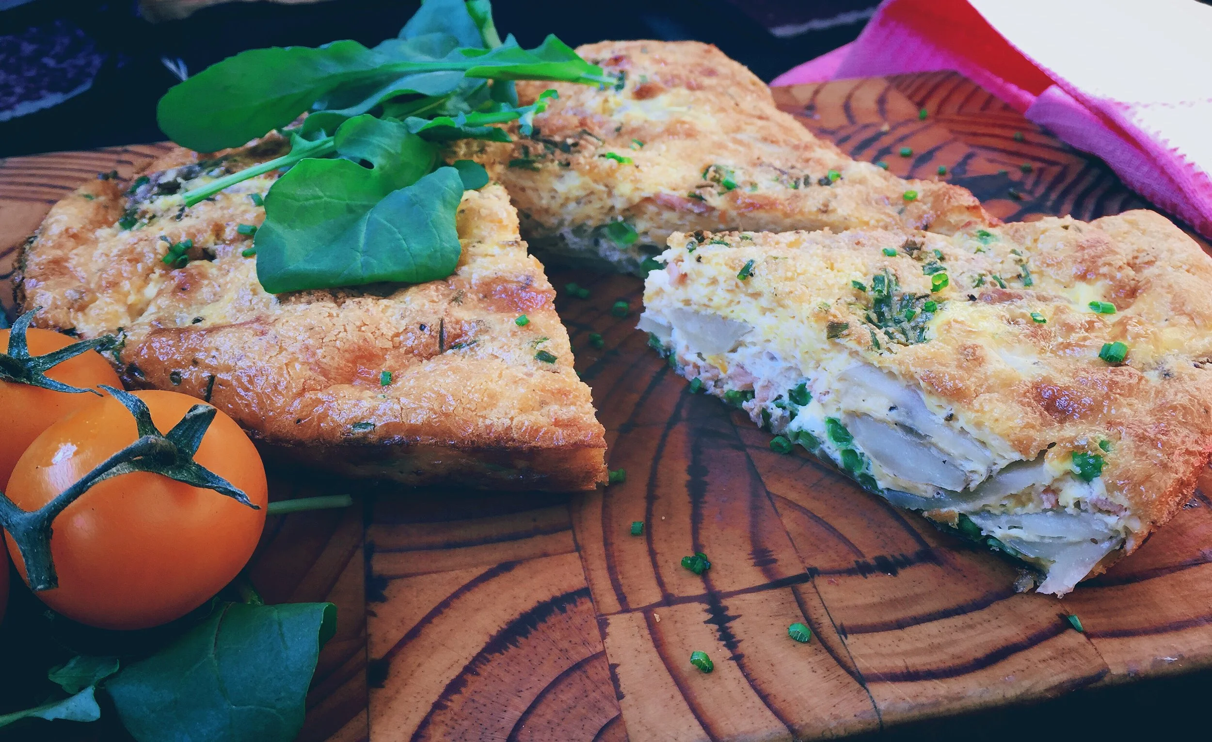 Smoked Salmon & Potato Frittata