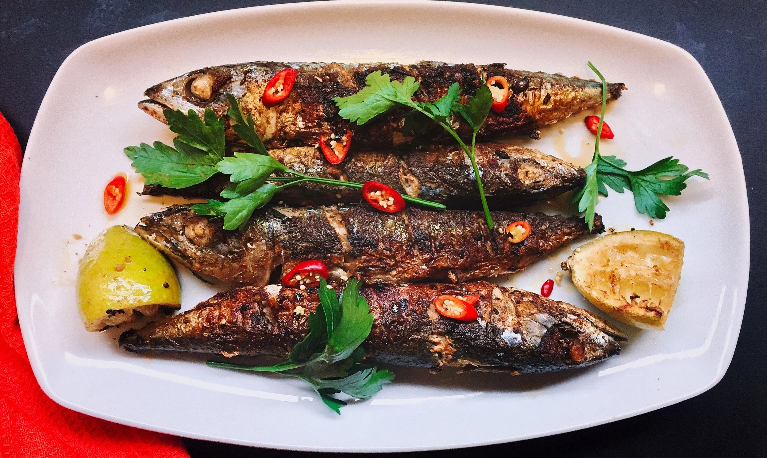 Ginger, Lemon & Chili Mackerel 