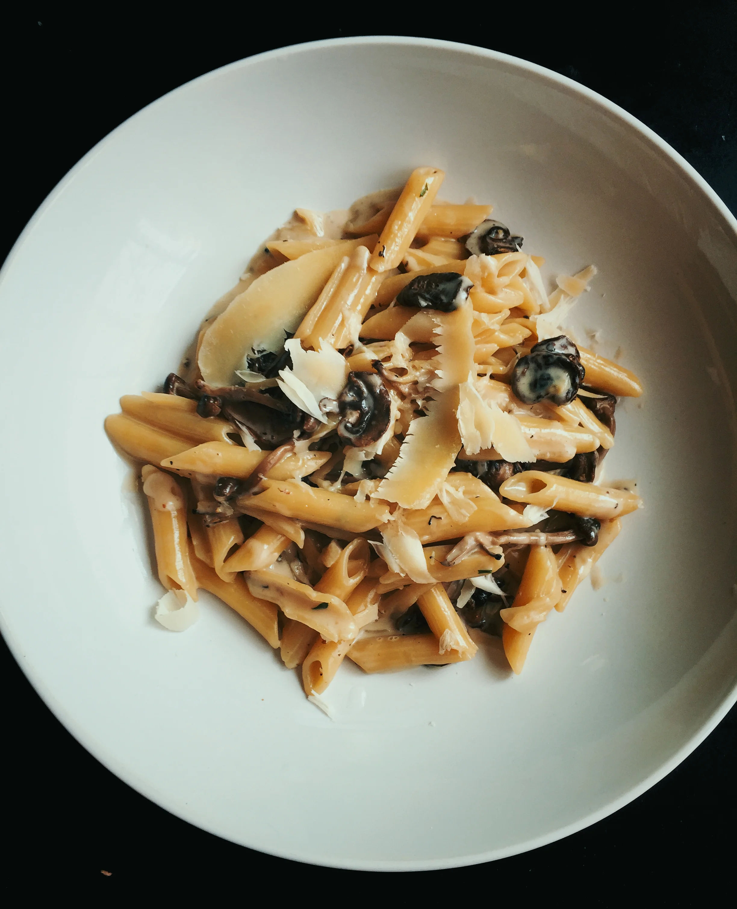 Creamy Dried Mushroom Pasta 
