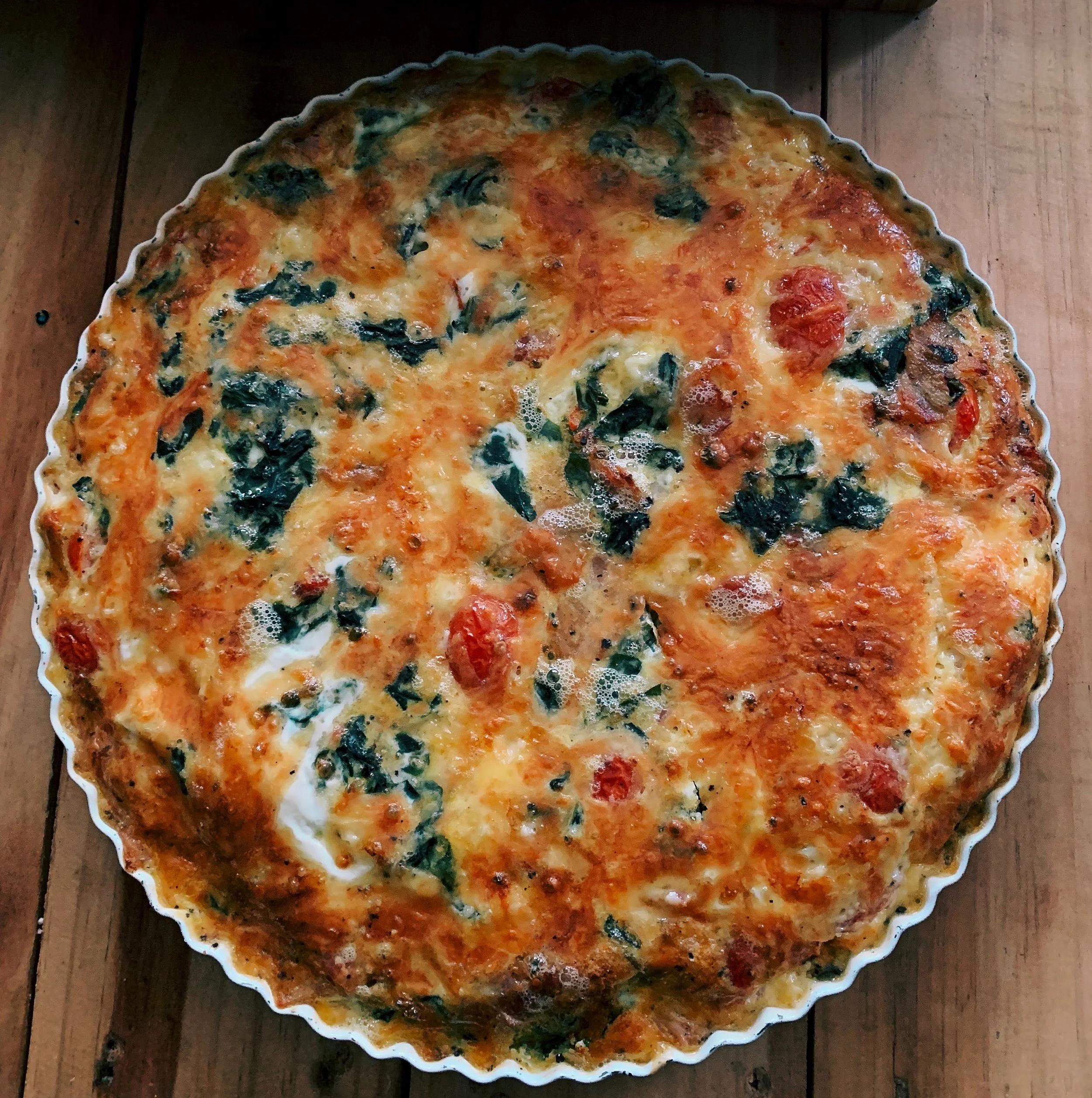 Bacon &amp; Spinach Frittata