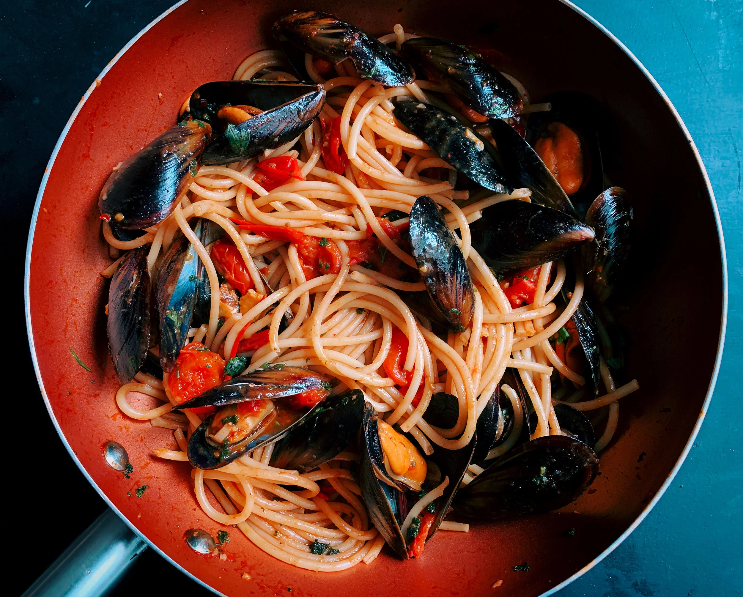 Pasta with Mussels 