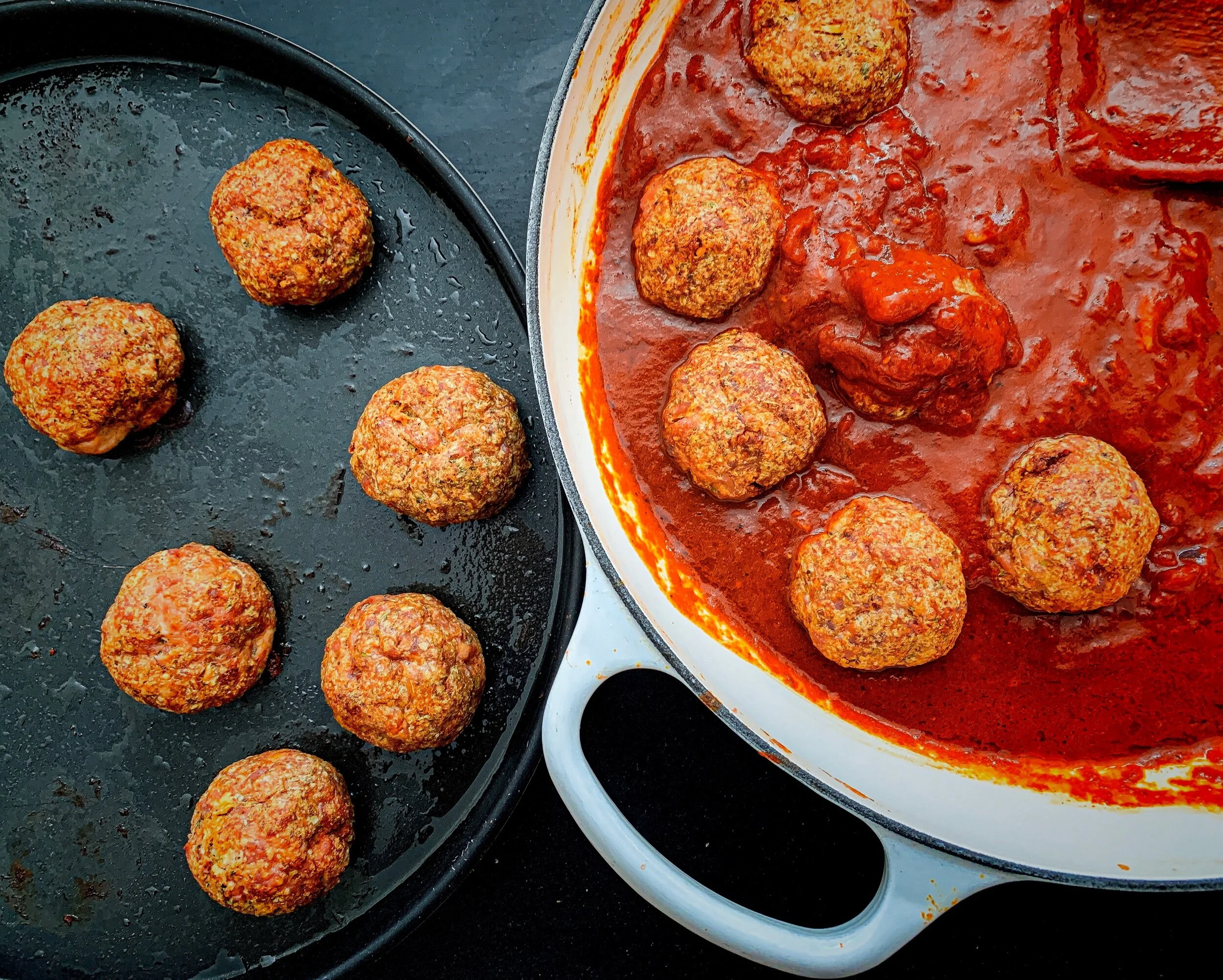 Baked Chicken Meatballs