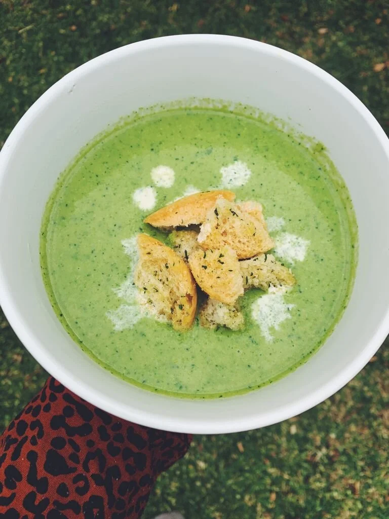 Broccoli, Pea &amp; Spinach Soup 