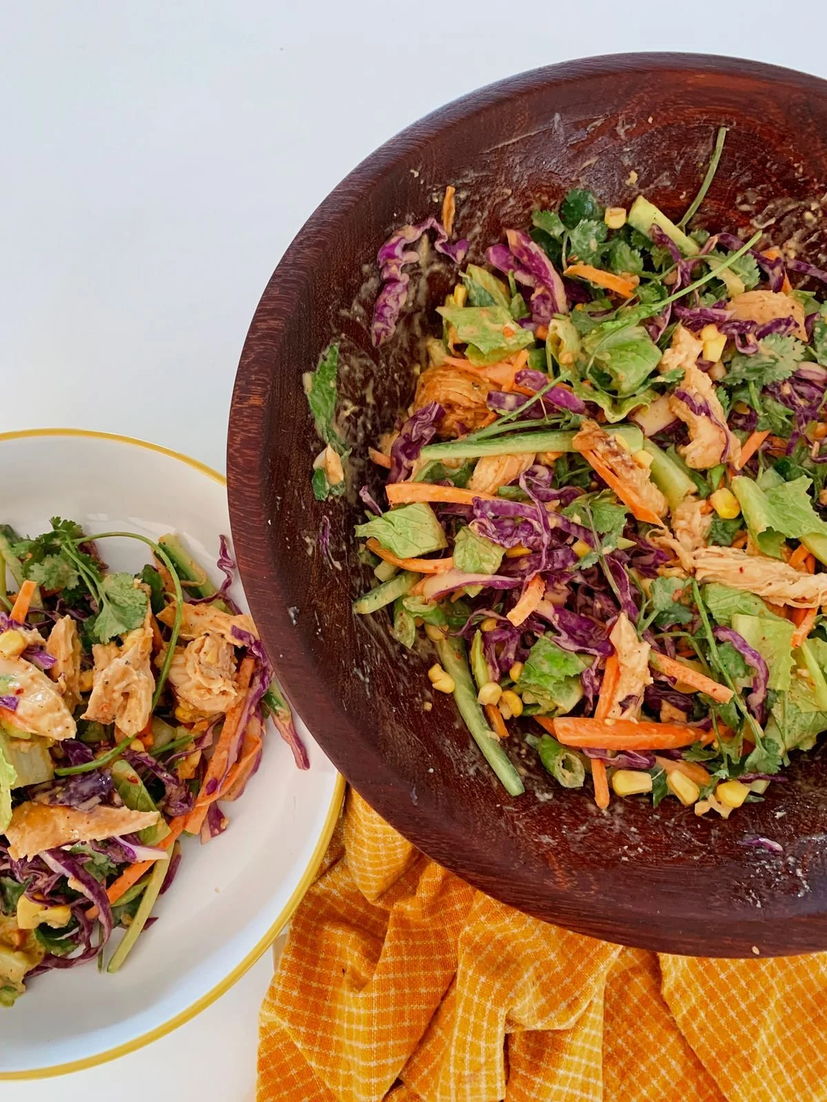 Chicken Salad with a Peanut Sauce 