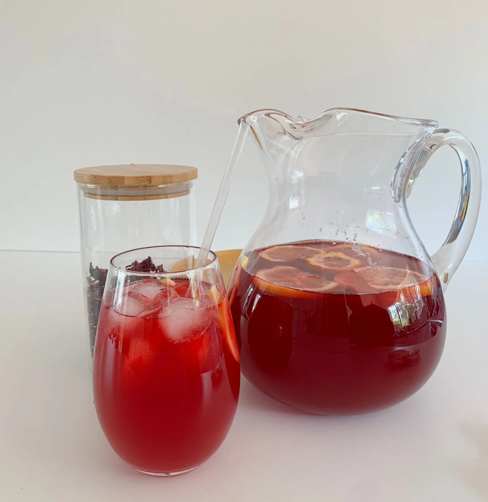 Hibiscus, Ginger &amp; Pineapple Ice Tea