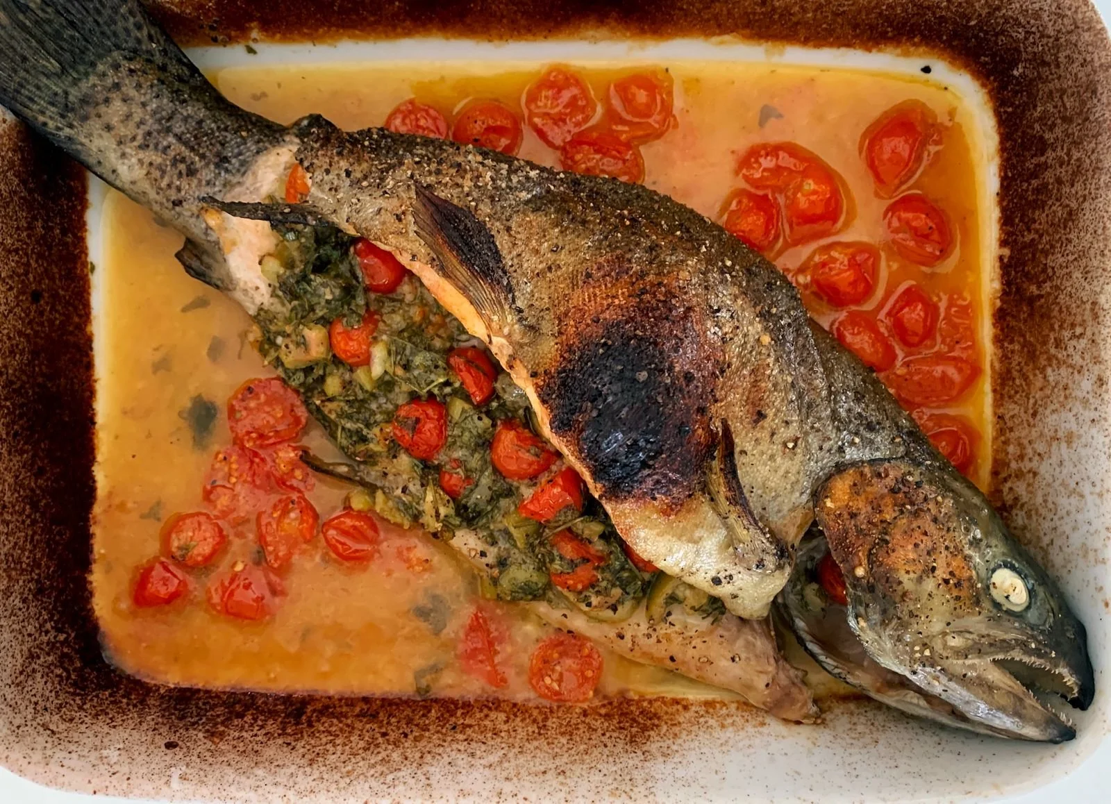 Stuffed Whole Trout