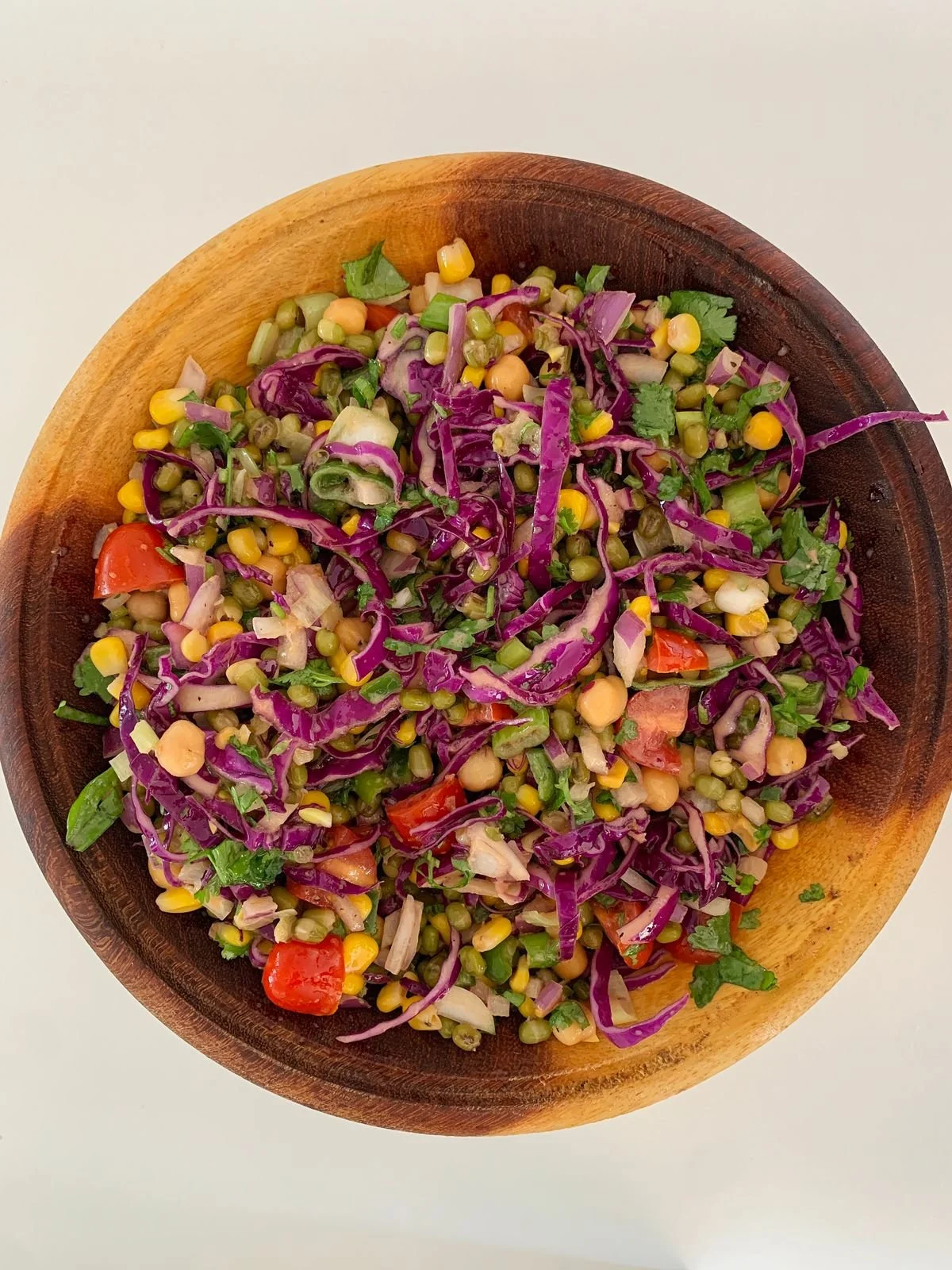 Mung Bean, Chickpea &amp; Sweet Corn Salad 