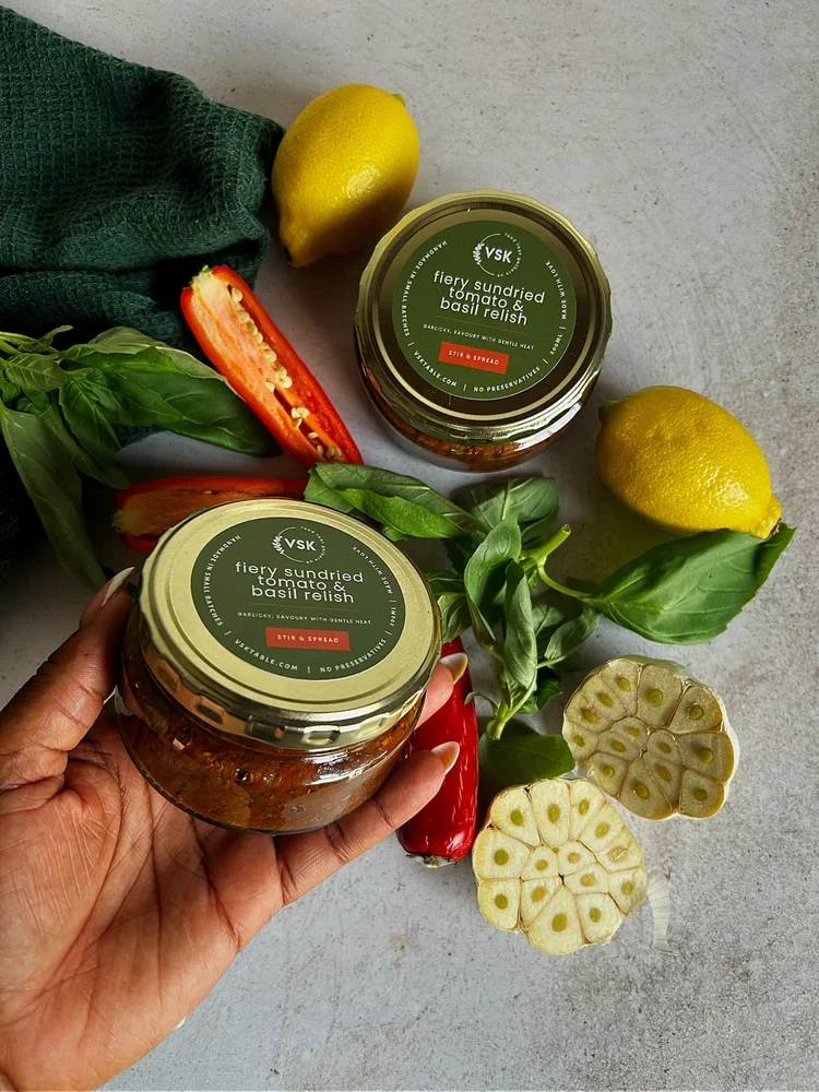 FIERY SUNDRIED TOMATO &amp; BASIL RELISH