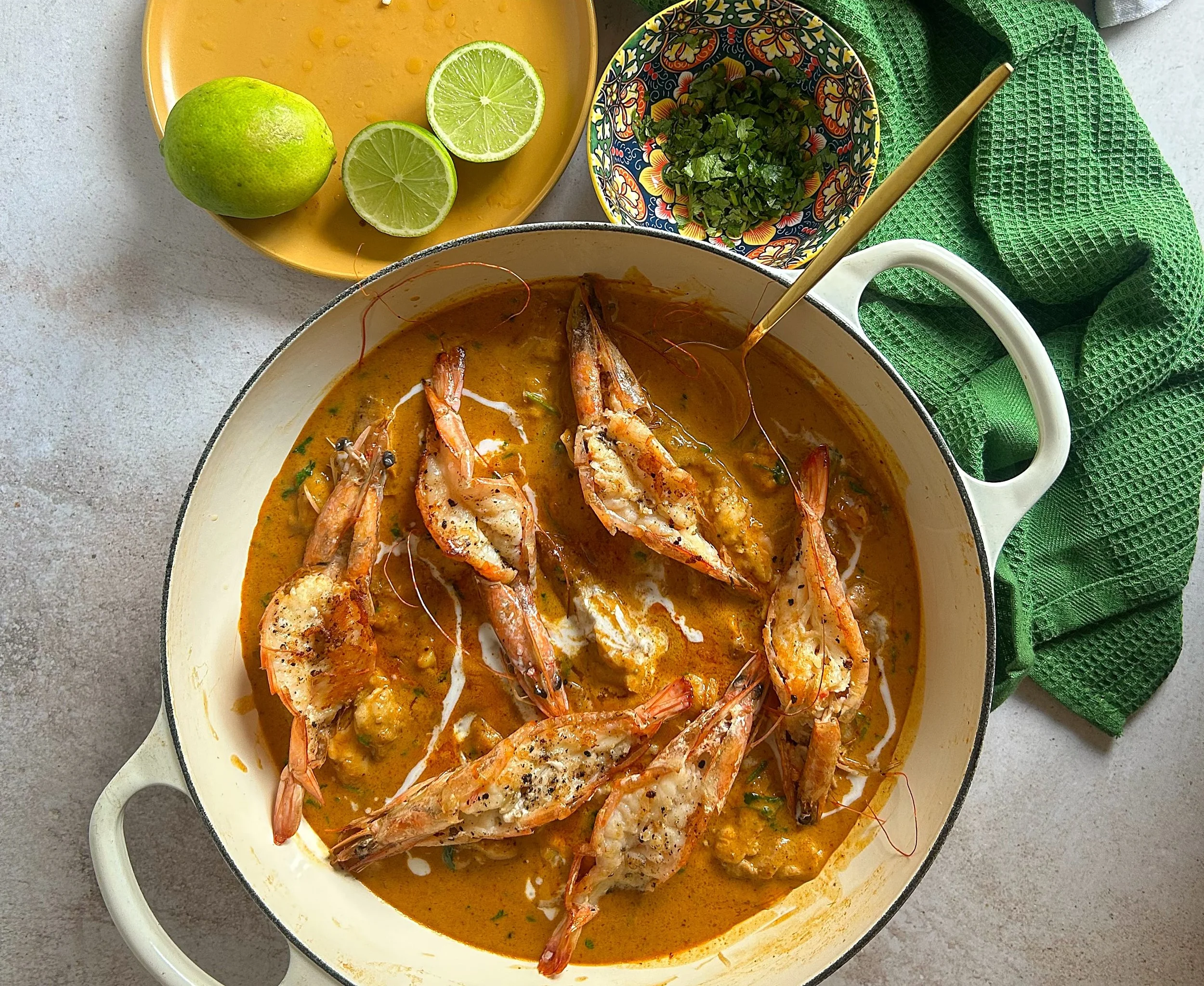 Chicken &amp; Prawn Curry 