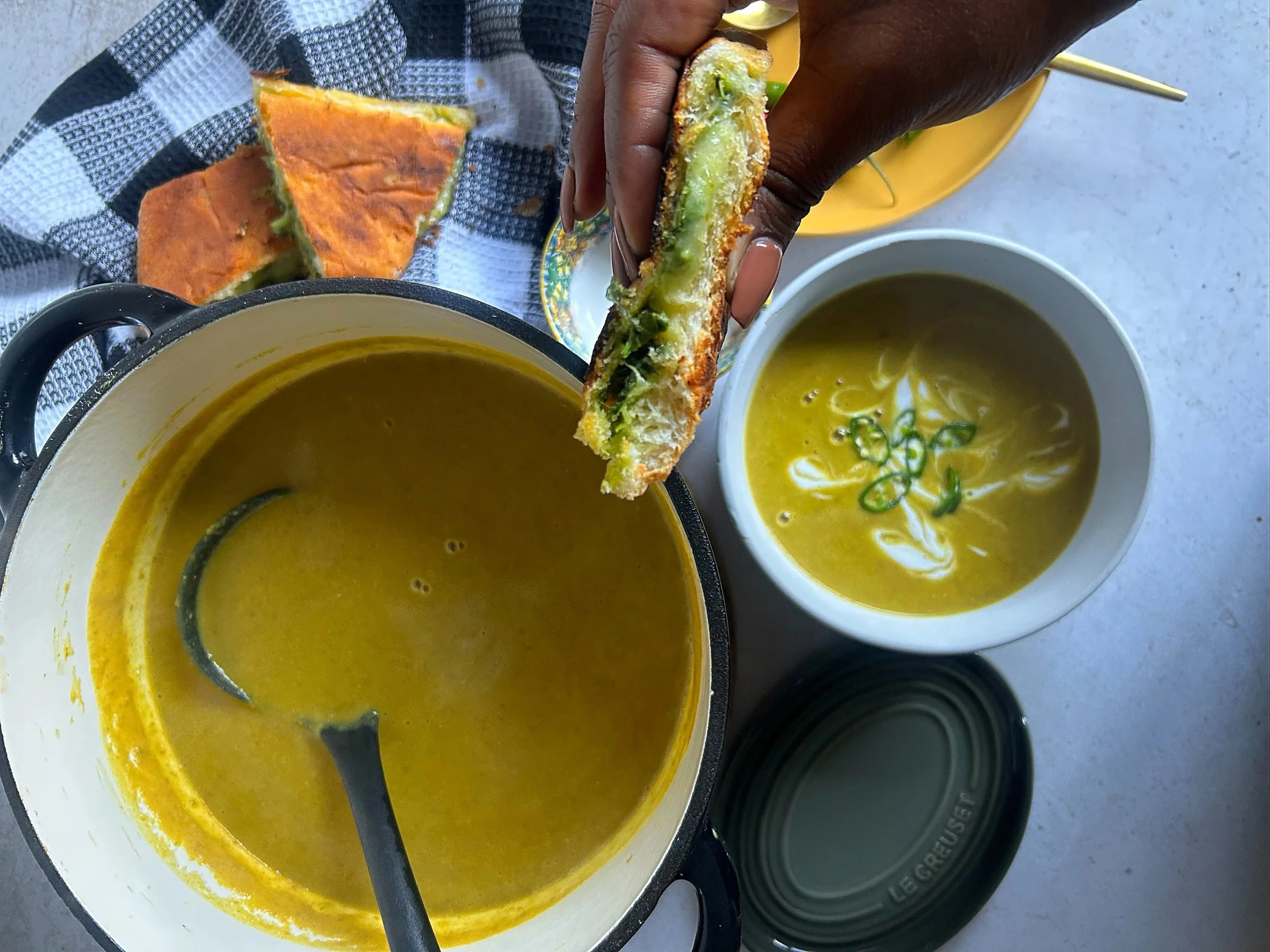 Curried Lentil, Split Pea & Potato Soup