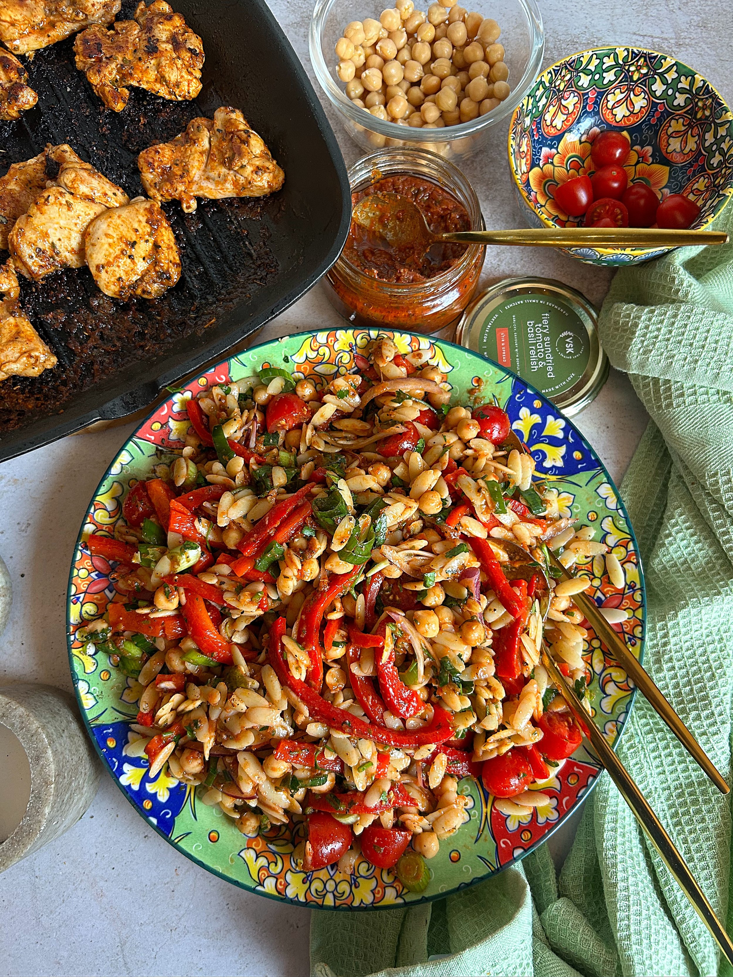 Orzo &amp; Chickpea Salad 