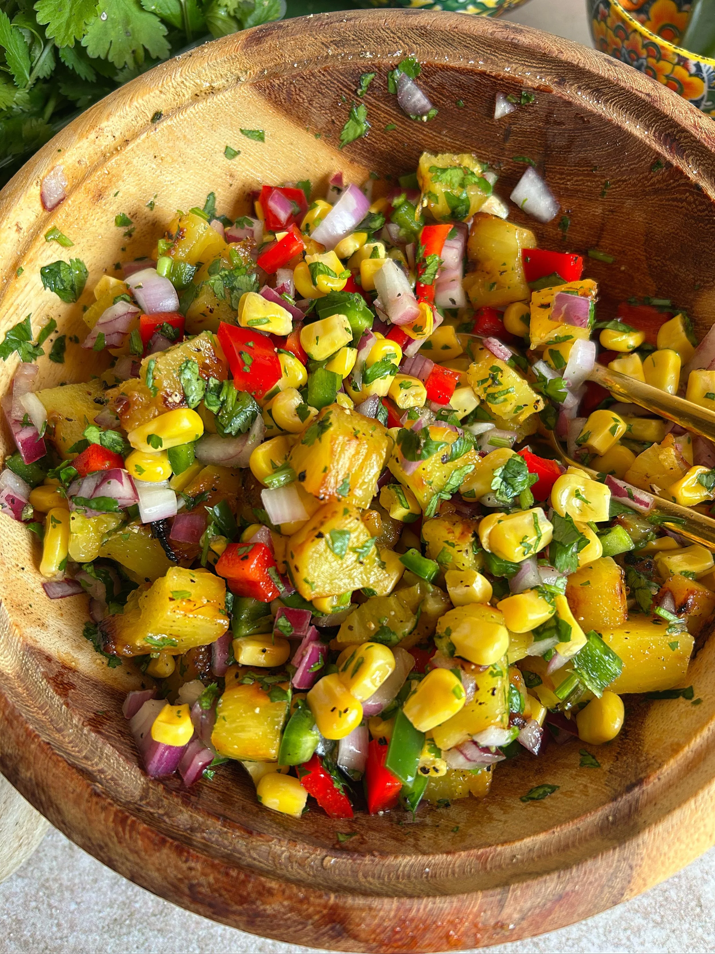Charred Pineapple &amp; Corn Salsa
