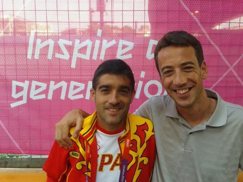 Coaching Spanish marathon runner Nacho Cáceres in the Olympics 2012 in London