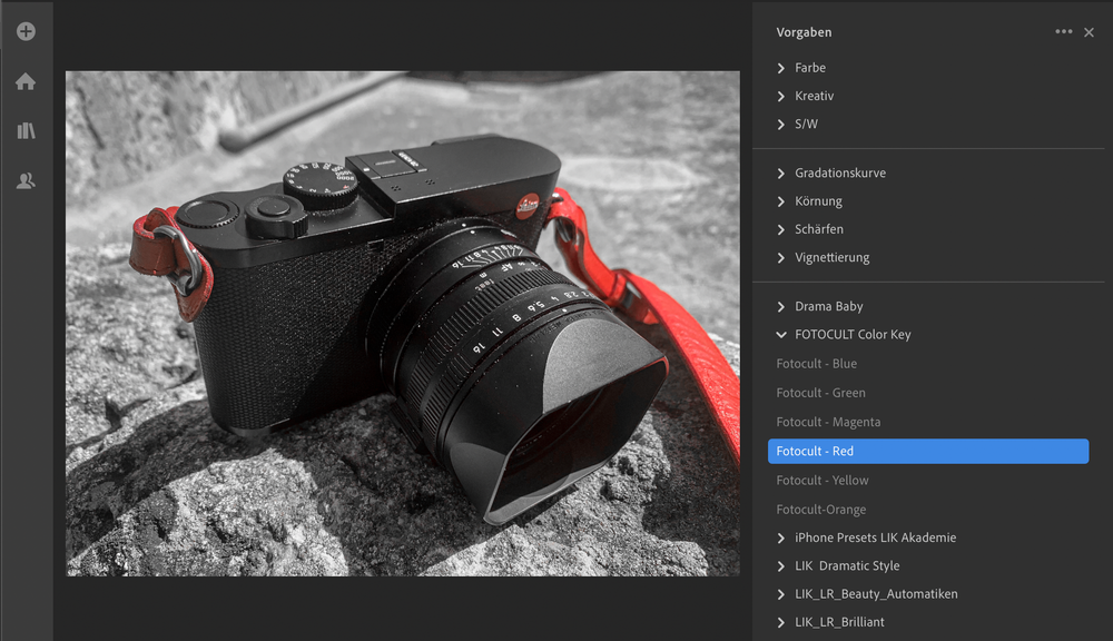 COLOR KEY Lightroom Vorgaben — LIK Akademie