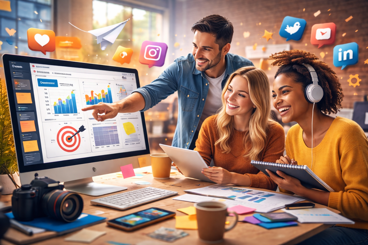 Creative marketing team