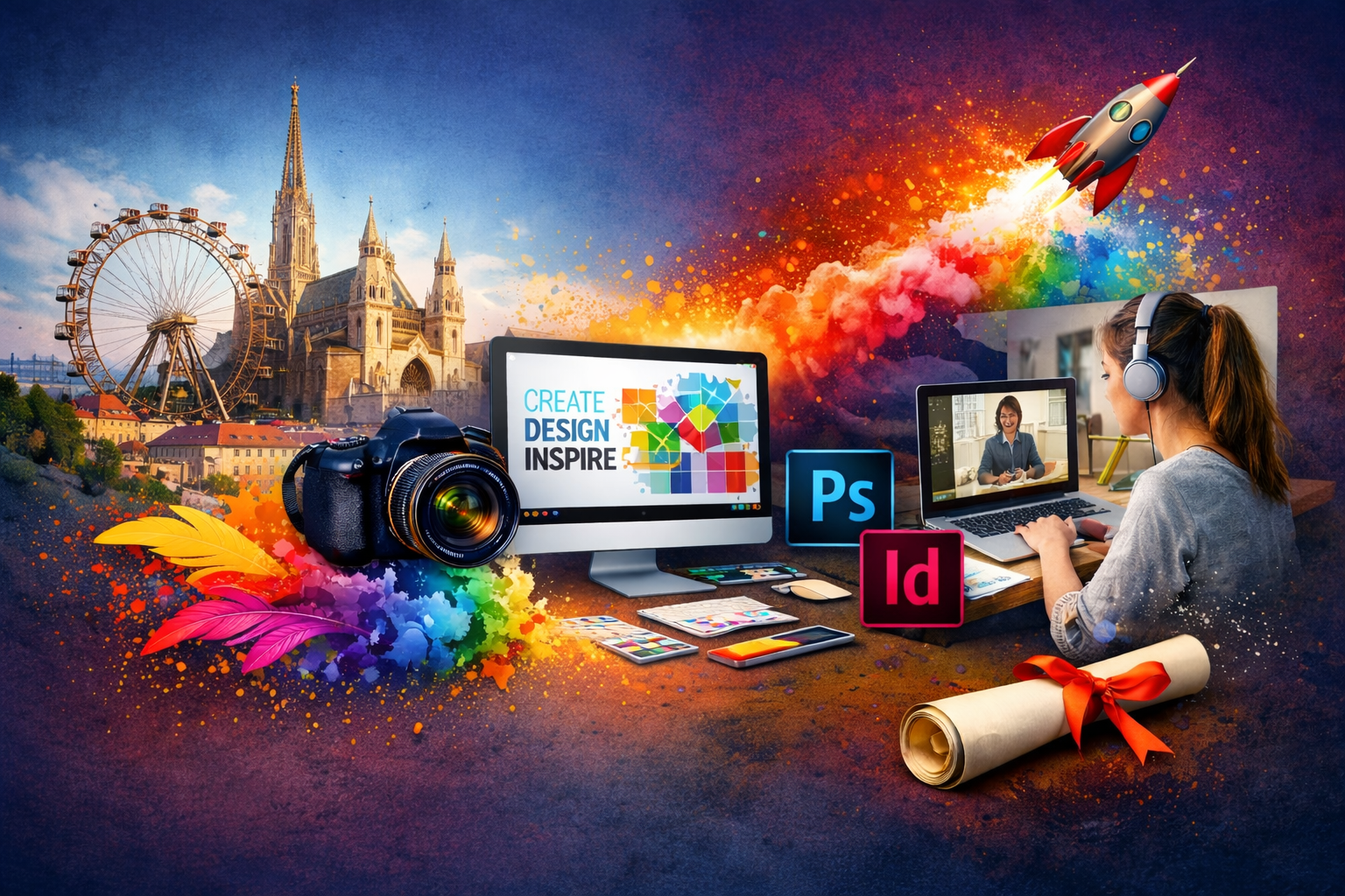 Berufsbegleitender Diplomlehrgang Mediendesign – Jetzt durchstarten ab Samstag, 28. Februar 2026!