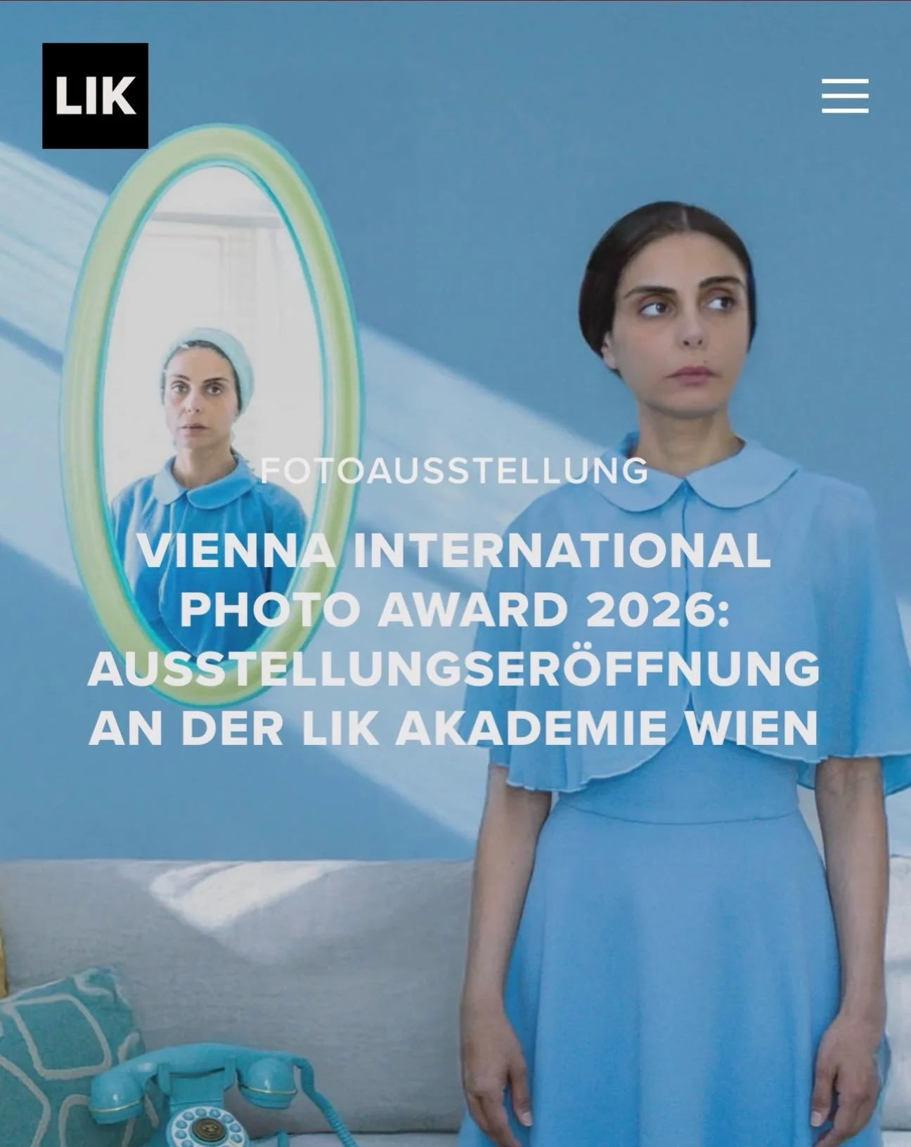 Am 17. September 2026 er&ouml;ffnet an der LIK Akademie Wien die Ausstellung des Vienna International Photo Award 2026. Ein Abend mit internationaler Fotografie, Award-Ehrung, Musik, Getr&auml;nken, Lavazza Kaffeebar, Austausch und Networking.  https