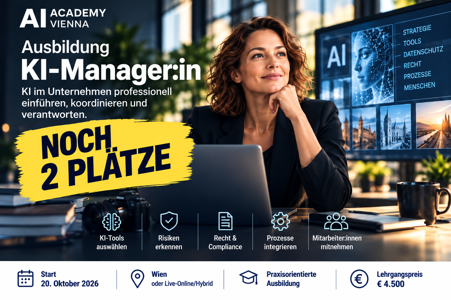 KI-Management statt KI-Chaos: Ausbildung KI-Manager:in startet am 20. Oktober in Wien &amp; Live-Online