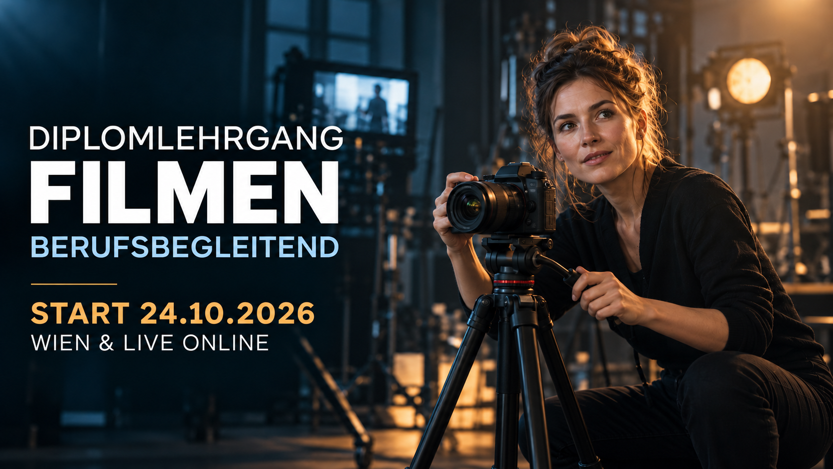 Berufsbegleitend Filmemachen lernen: Diplomlehrgang startet am 24. Oktober 2026
