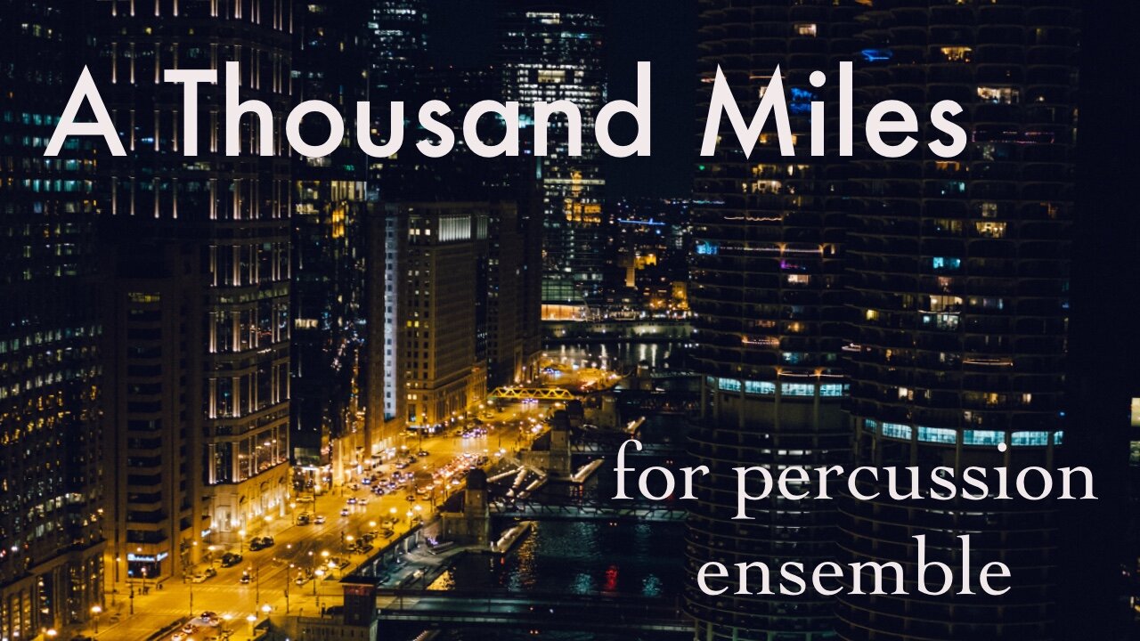 A Thousand Miles (Vanessa Carlton) for Percussion Ensemble