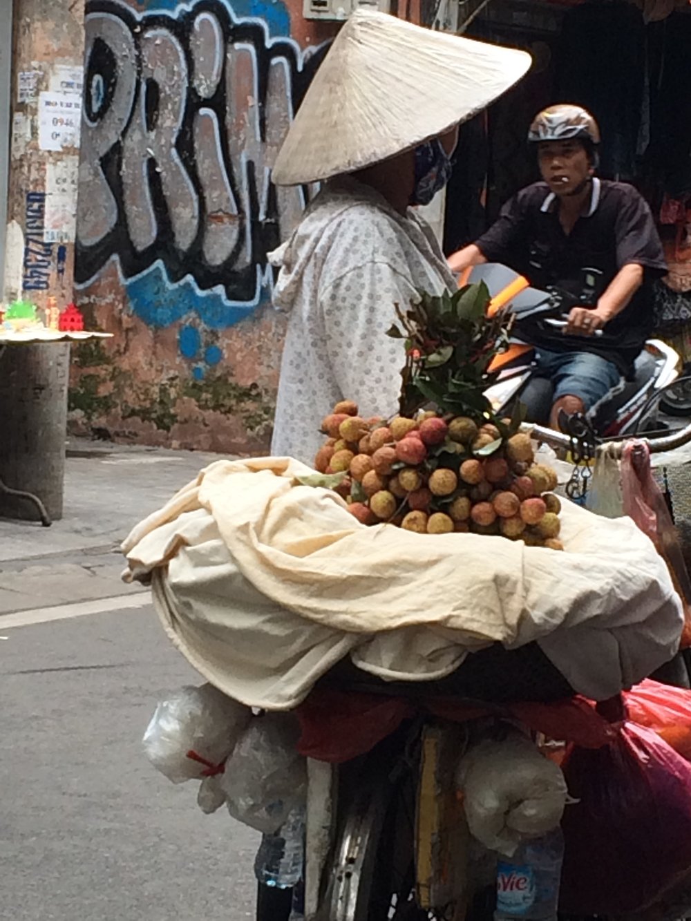 Lychee seller