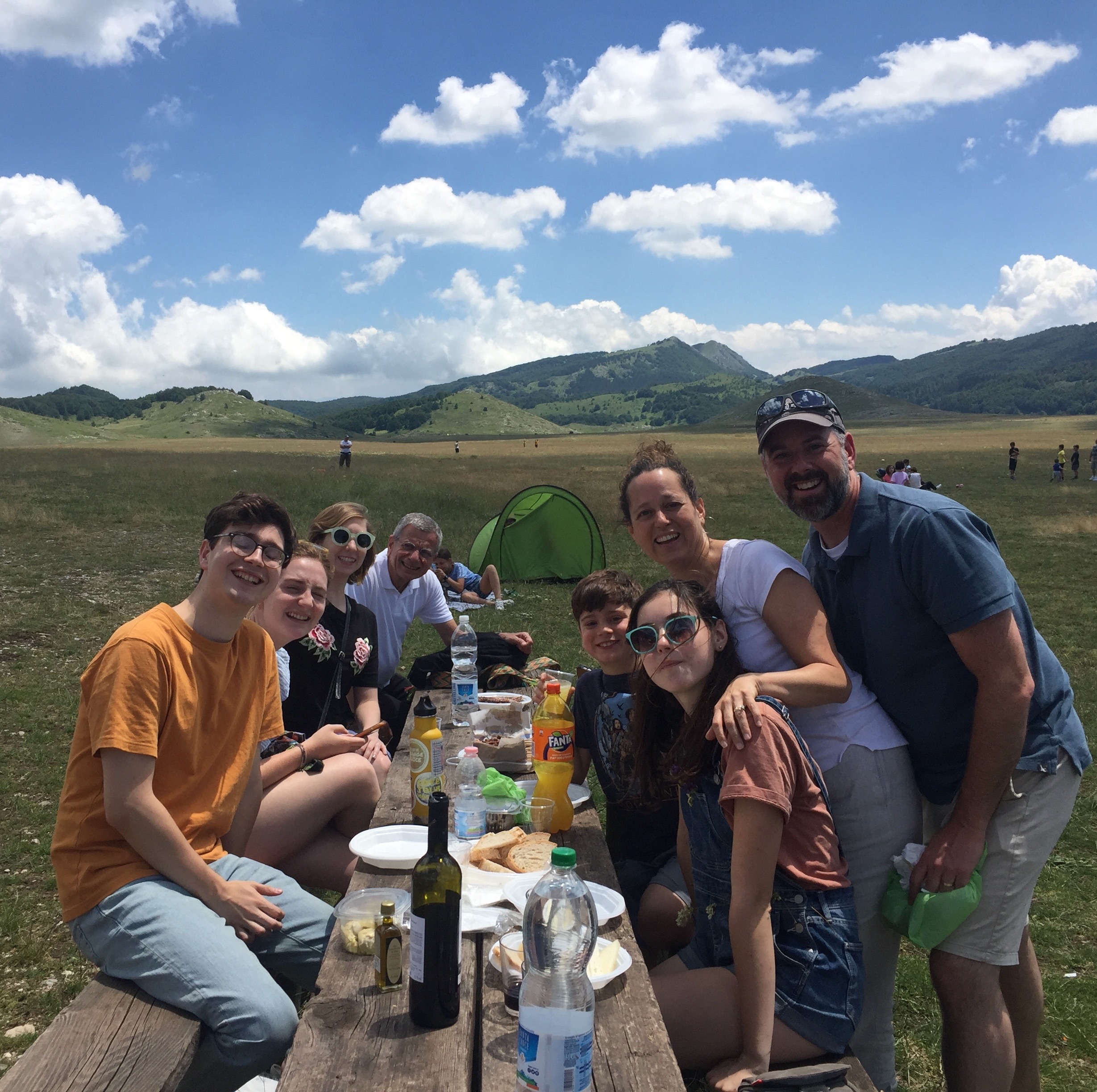 Lunch with friends in the grande outdoors