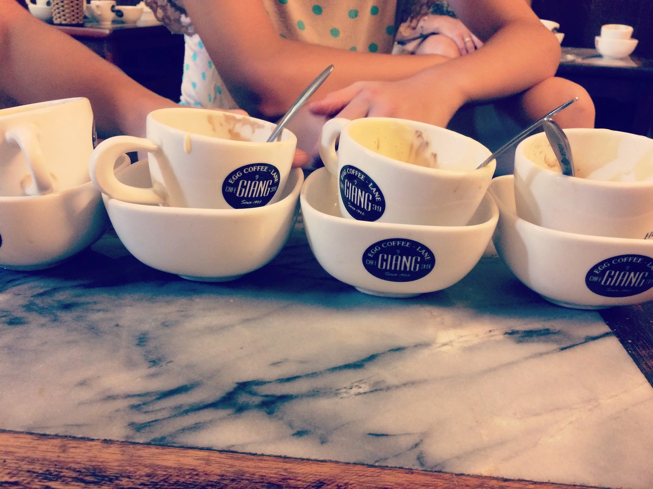 Egg coffee in Hanoi