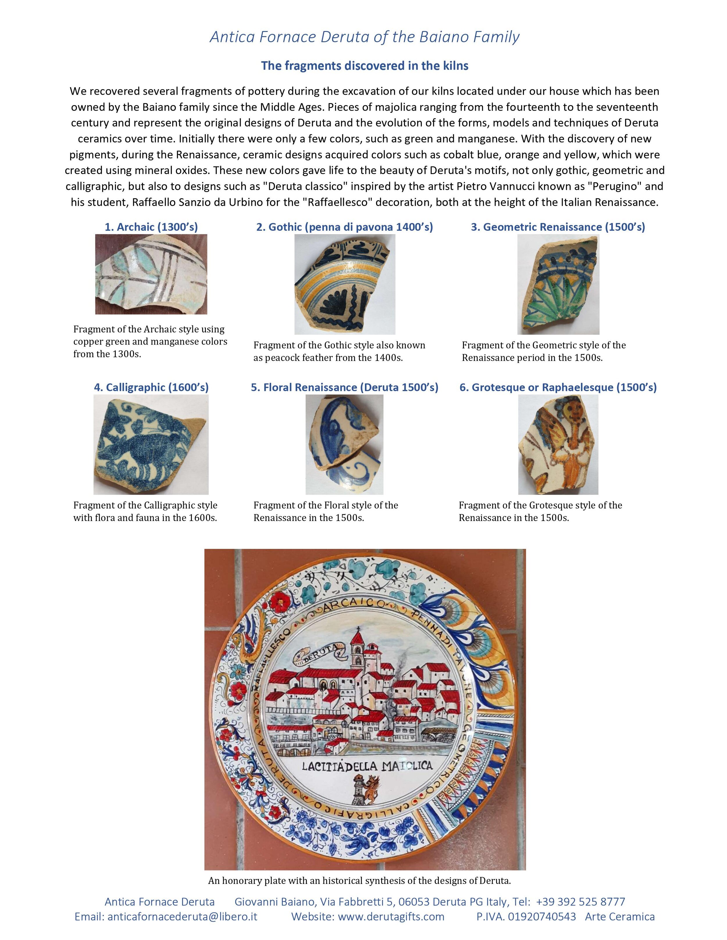 pottery deruta umbria Italy