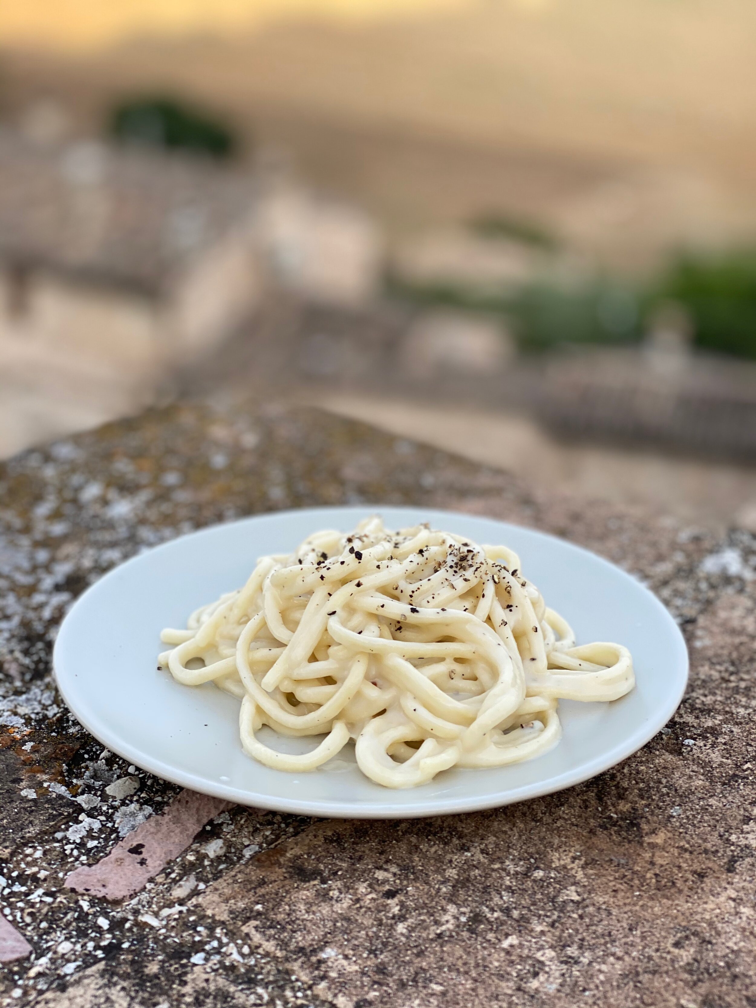 my testing of Letizia's flawless cacio e pepe