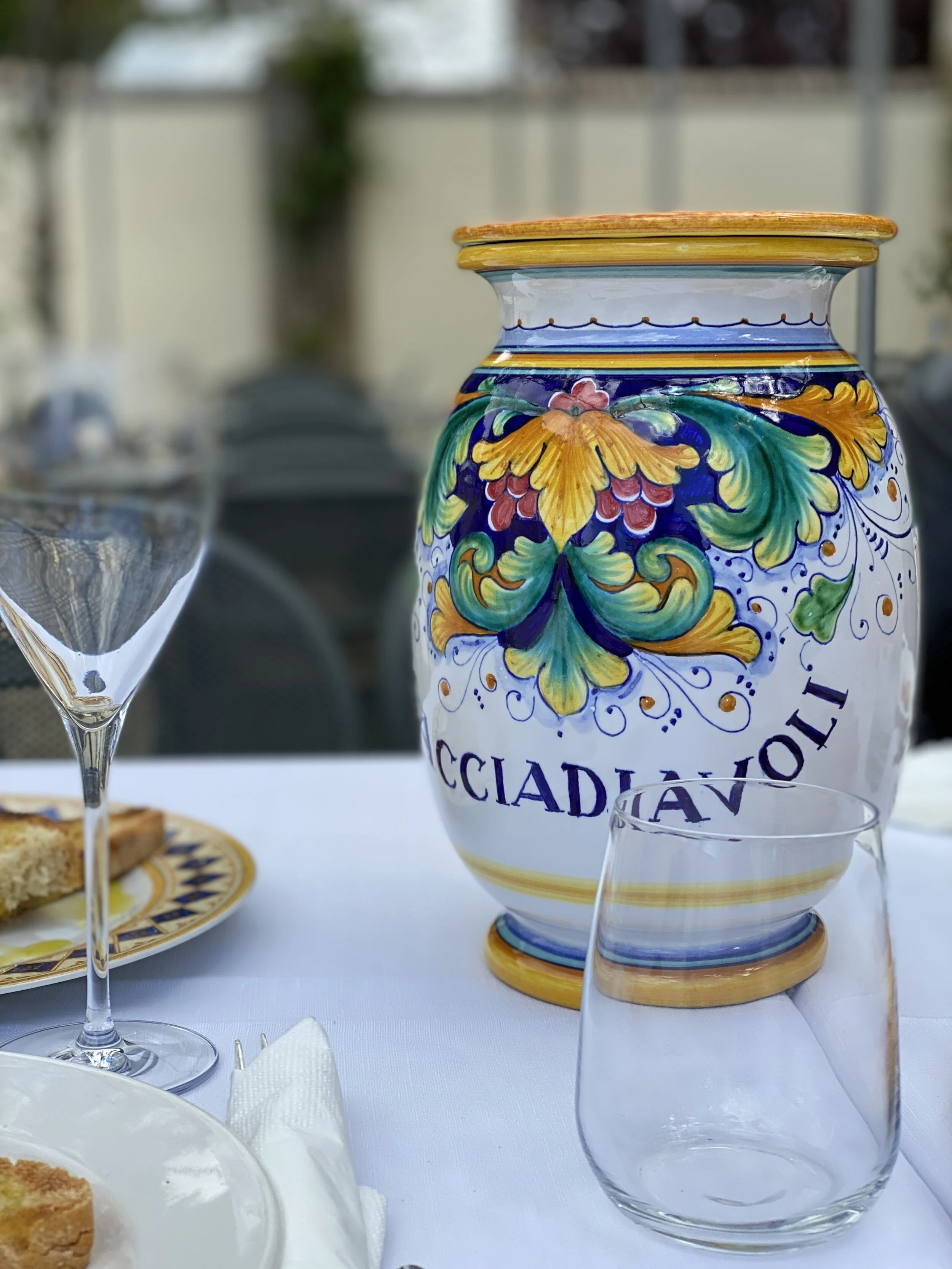 food and wine in montefalco, umbria, in untouristed italy