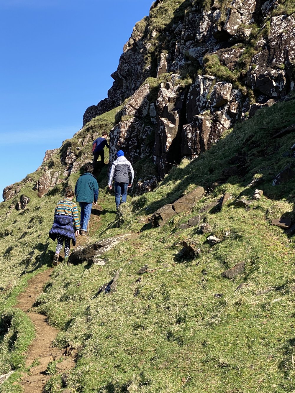 family hiking vacation to isle of skye, scotland