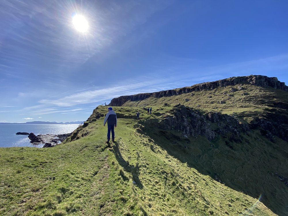 family hiking vacation to isle of skye, scotland