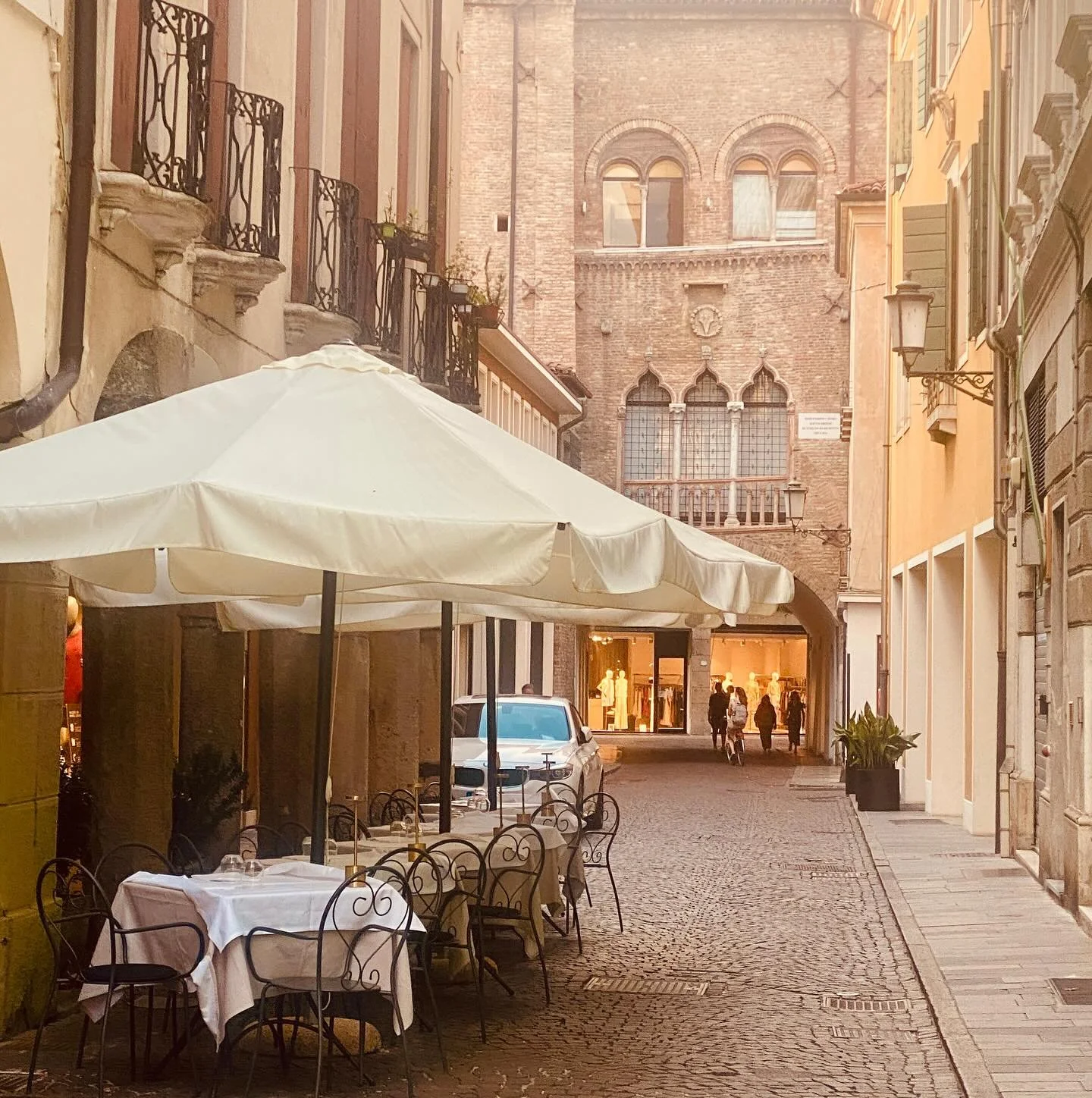 After the Dolomiti, my family returned home and I continued on to Padua with a friend. What a find! Every corner revealed surprises&mdash;a sudden piazza filled with life, a painted arcade, a riot of color. I think many people give Padua a pass becau
