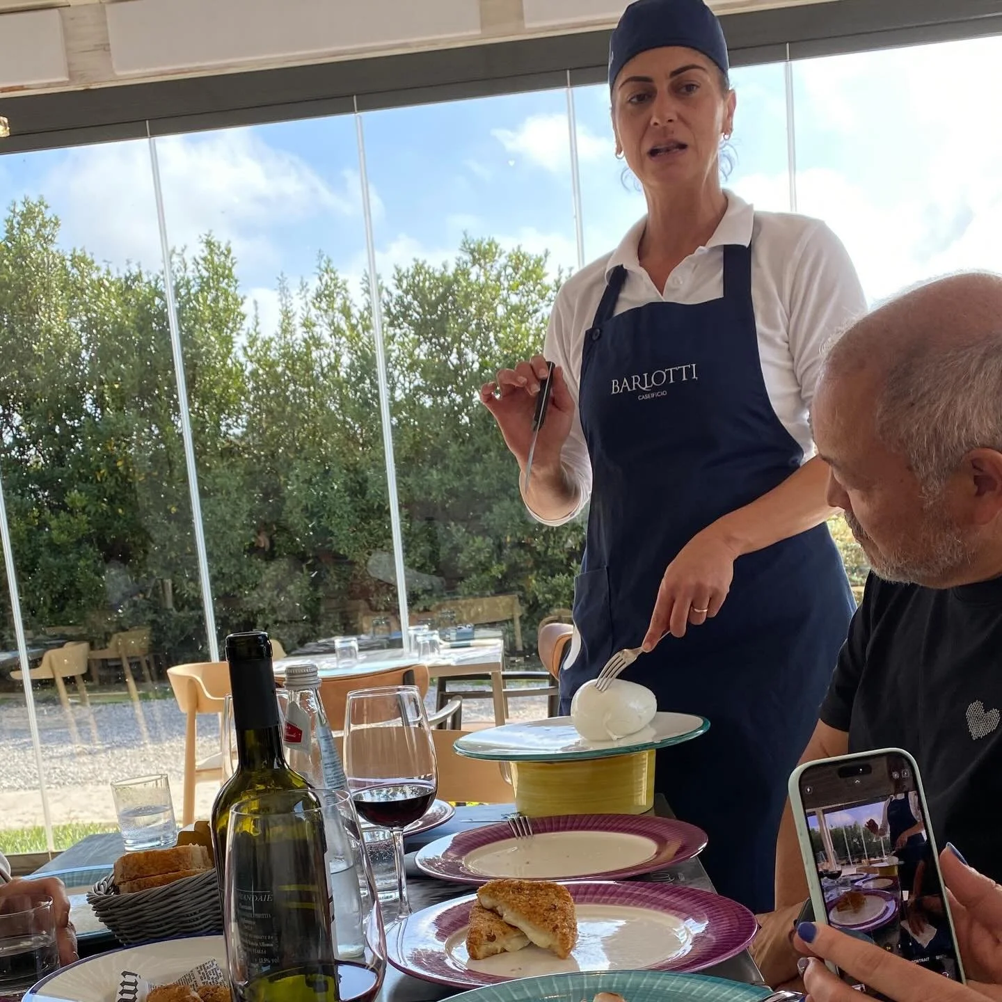 DON&rsquo;T STRESS THE MOZZARELLA! This was my takeaway message from the buffalo mozzarella farm, our first Book Club with a View Stop. Apparently, how one cuts the mozzarella is important to avoid stressing it. I can&rsquo;t give you any tips becaus