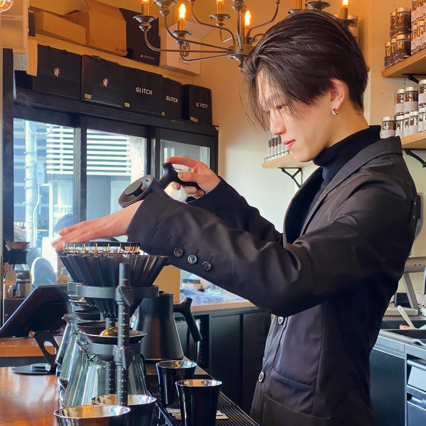 And then there was Tokyo. Being the caffeine-addled family that we are, first order of business was seeking out a trendy coffee establishment. Hence, Glitch. A place that takes its coffee so seriously, you pick a single-origin bean from the canisters
