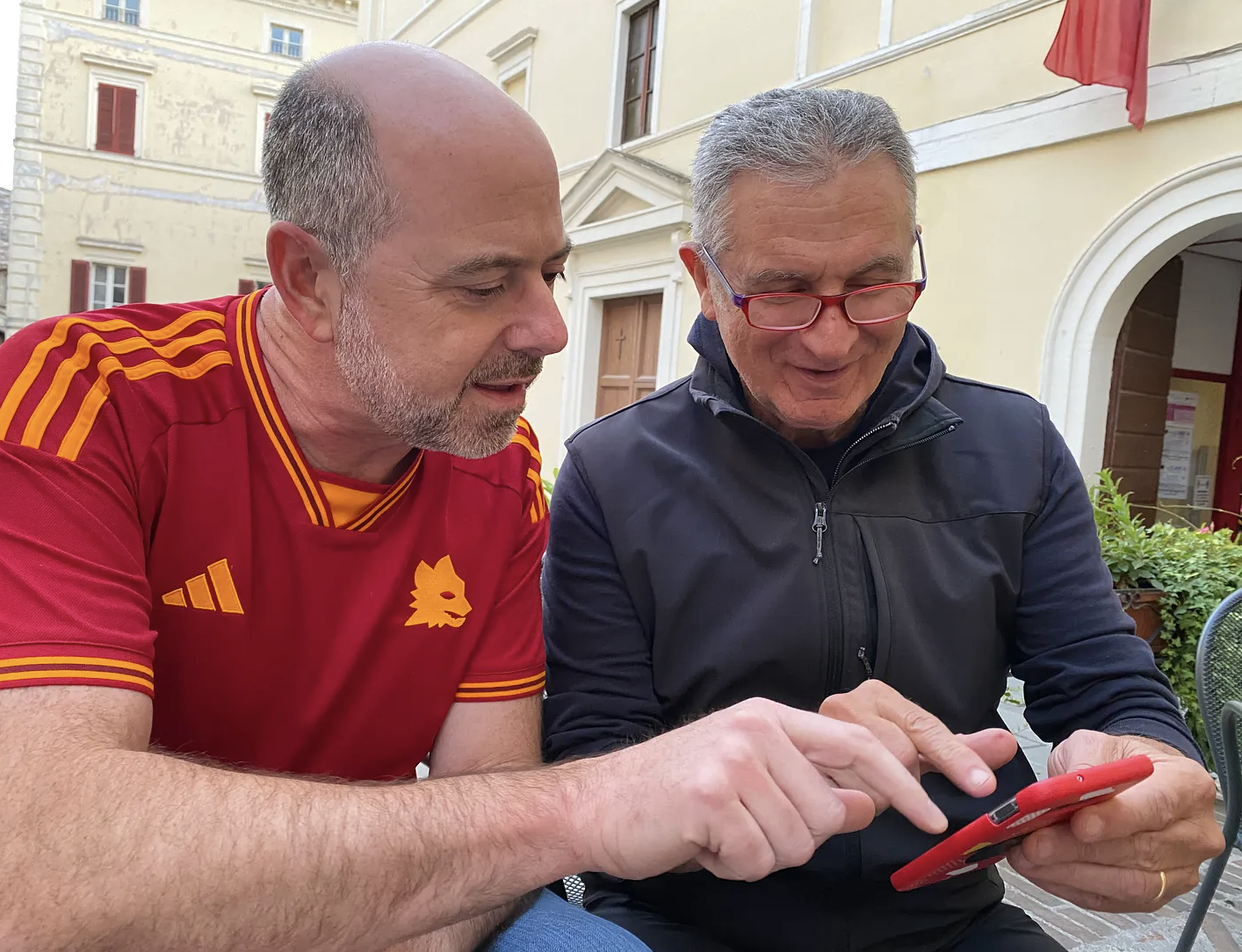 Creating friendships in Spello, Umbria