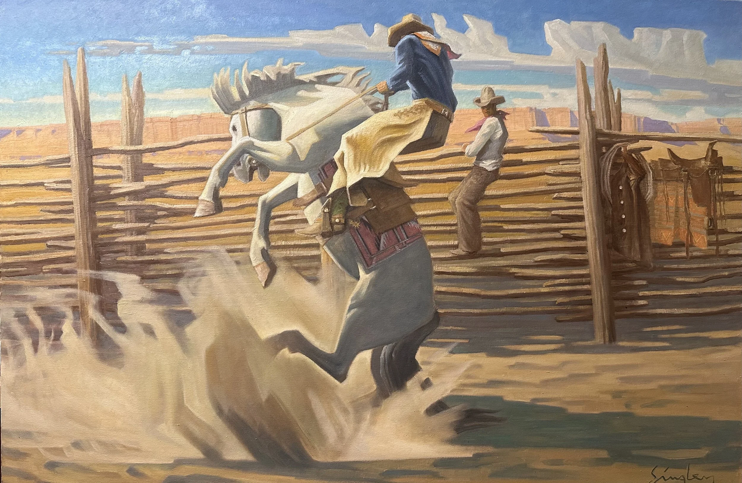  Brush Corral Buckeroo  38x50 