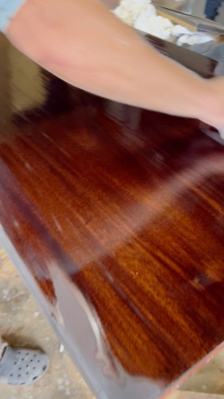 Wet sanding epoxy proves to be an ultimate challenge. #challengeaccepted #bartops #bornagainheartwoods #georgesteet #charlestonsc