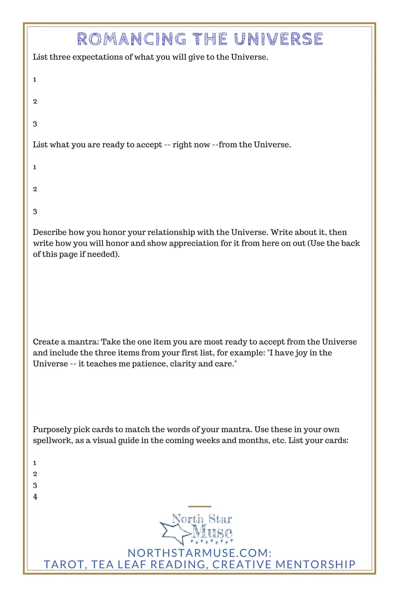 Got your mojo rising already? Here's a summary of this blog in worksheet form. Break on through to the other side!