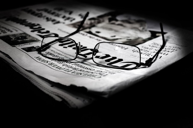 paper and glasses