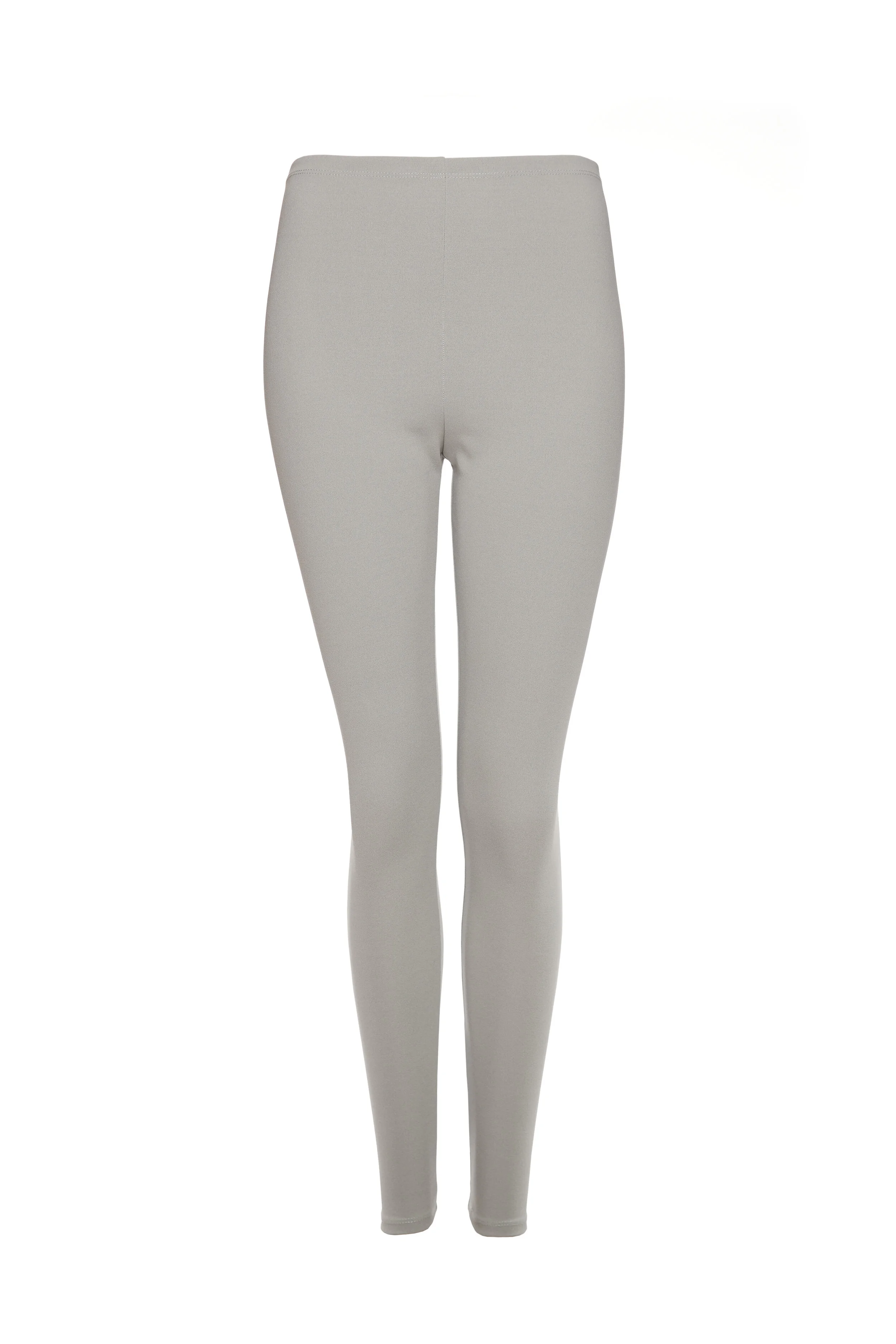 Light Grey Crepe Leggings