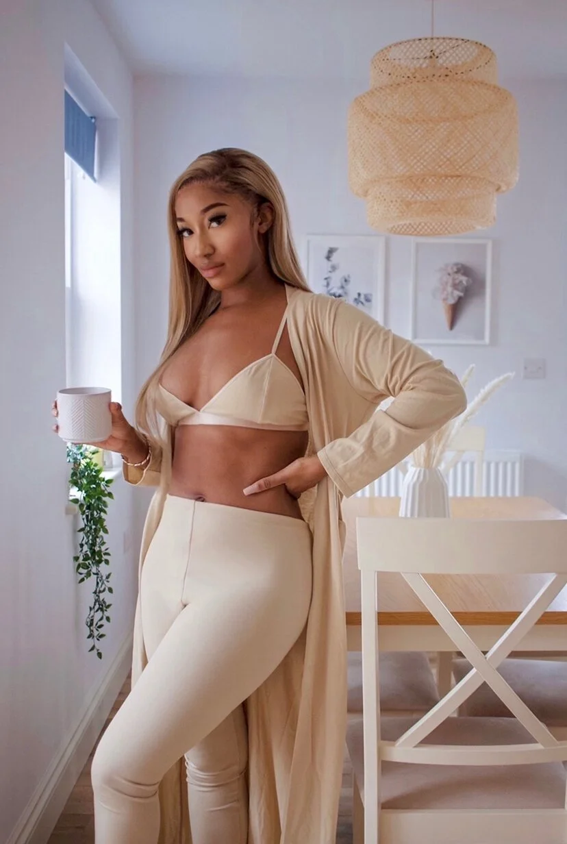 Nude Crepe Leggings