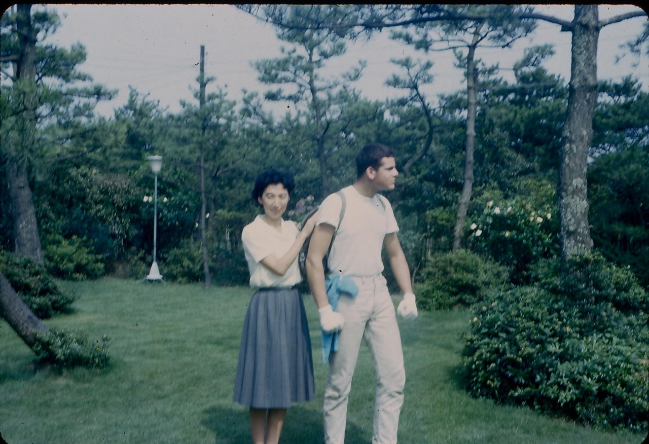 Eric Burton and his host mother - 1965