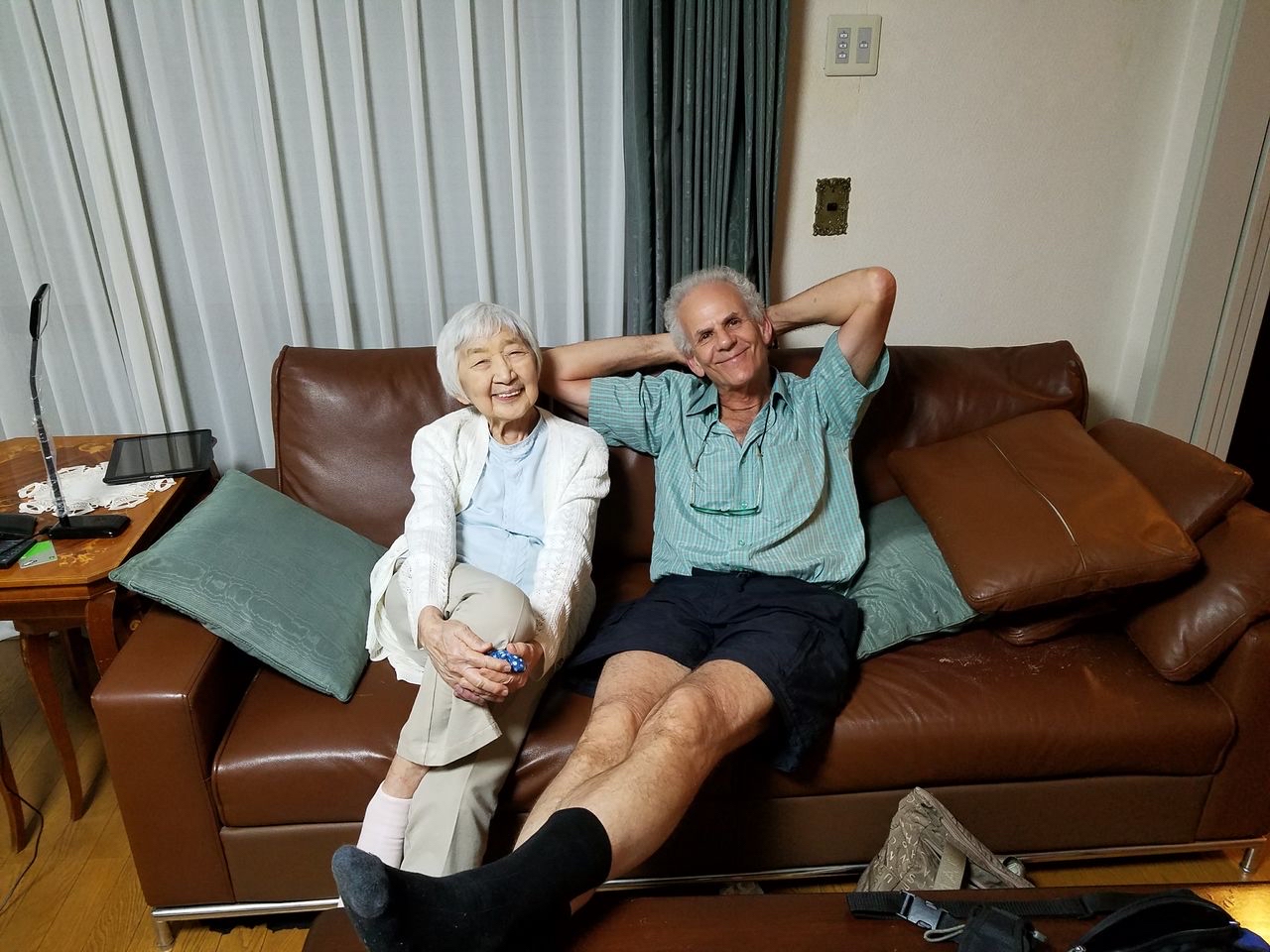 Eric Burton and his host mother - 2017