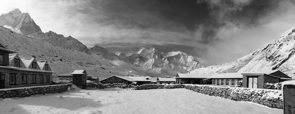 The grounds of the Himalayan Hotel in Pheriche