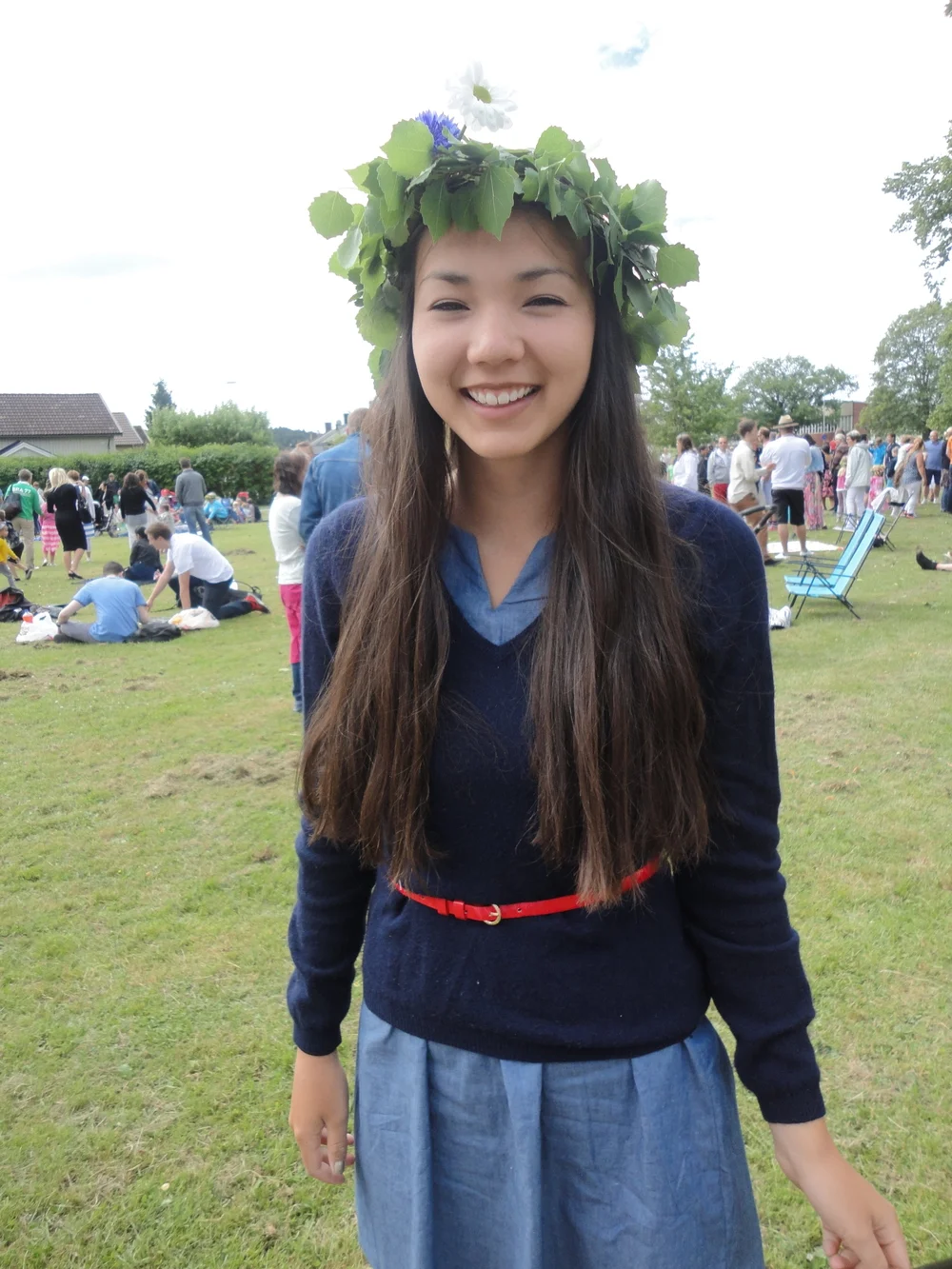 Famous Swedish Midsommar (Midsummer) celebrations always include these flower/wreath crowns, handmade with fresh picked wild flowers. Participating in the traditions of the culture is one of the greatest privileges of being an exchange student.