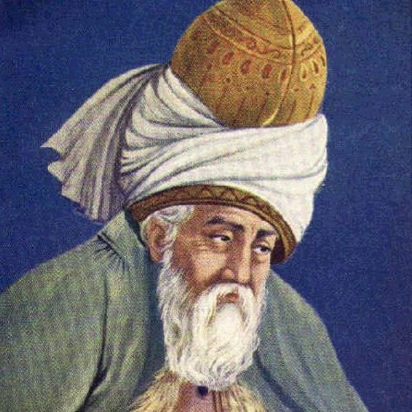 A painting of Rumi, regarded as one of the greatest poets who ever lived.