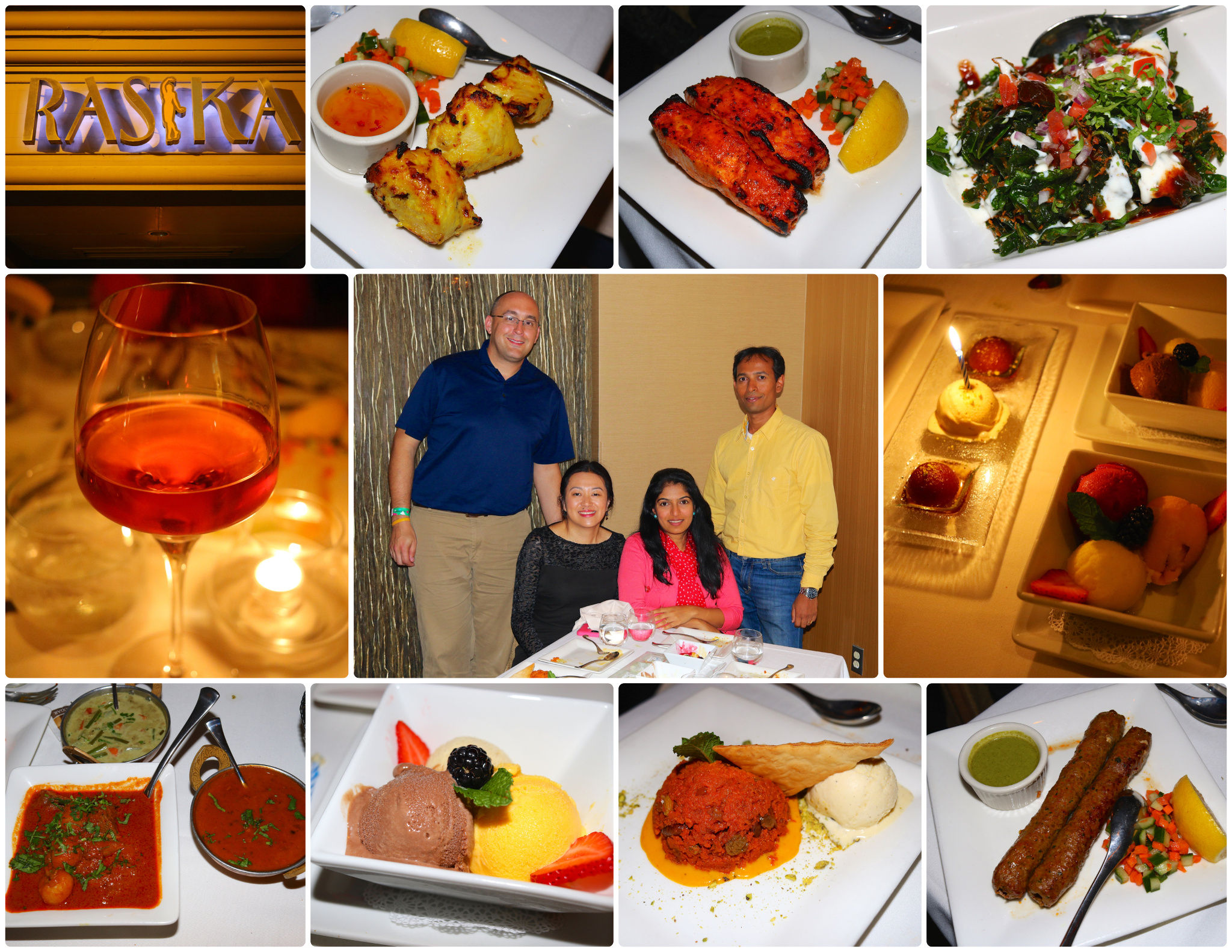 Rasika in Washington, D.C. with Raghu and Anitha