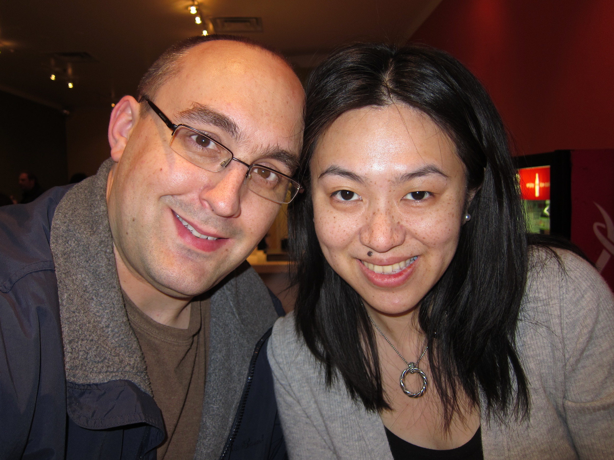 Date night in March 2011, a few days before I was going to start chemotherapy.
